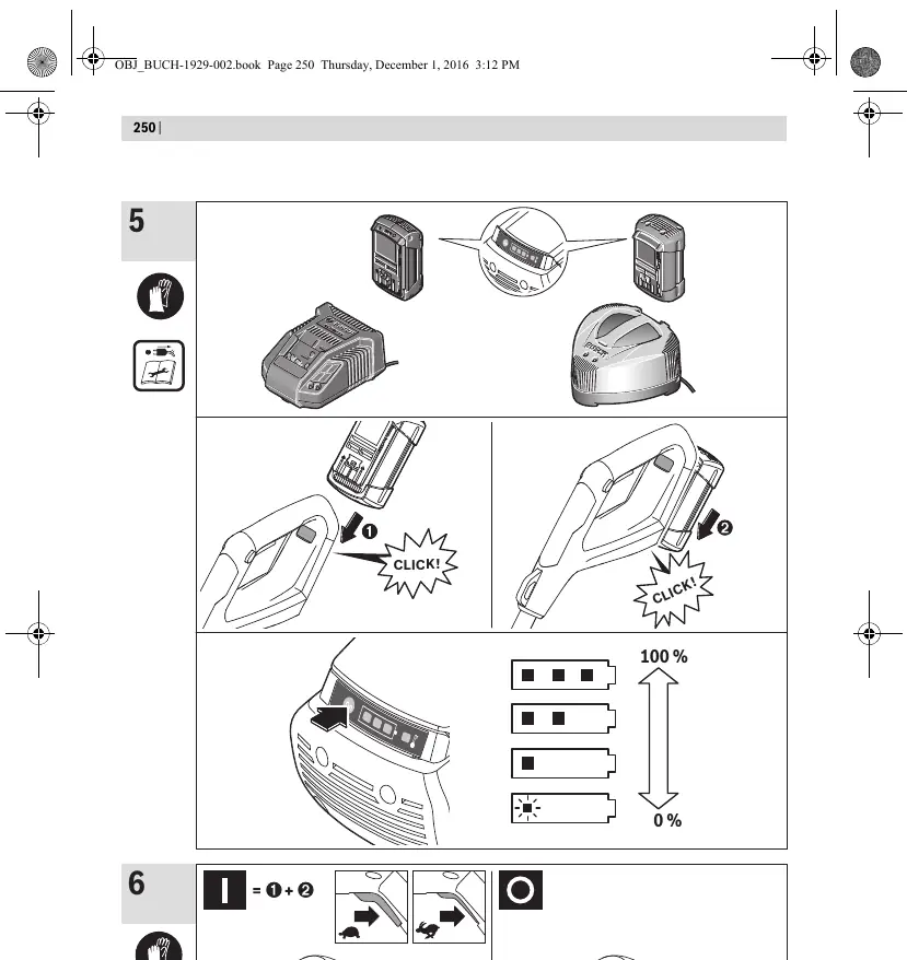 Battery insertion and charging