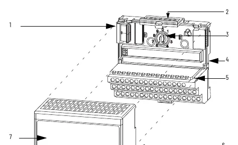Module installation on terminal base