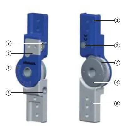 Components of the 17BK1 orthotic joint