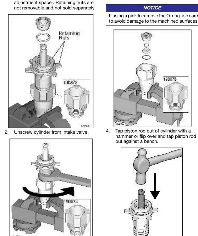 Pump disassembly steps