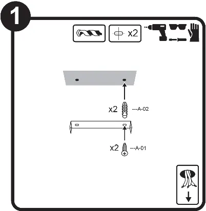 Step 1: Mounting bracket installation