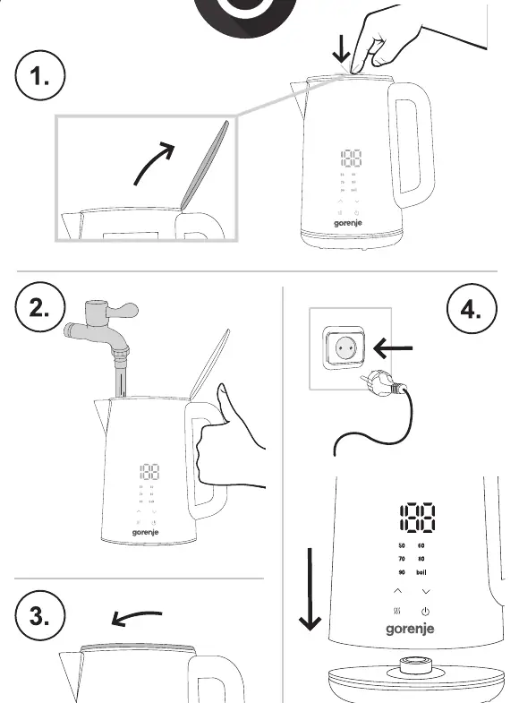 Operating the kettle