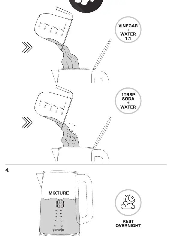 Descaling mixture preparation