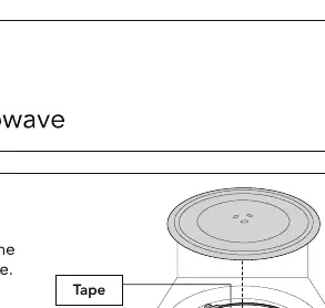 Assembly of the turntable support and glass tray
