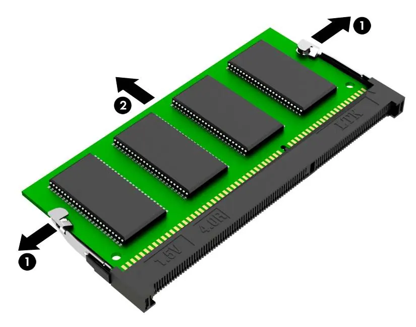 Memory module removal