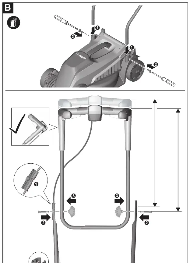 Handle mounting