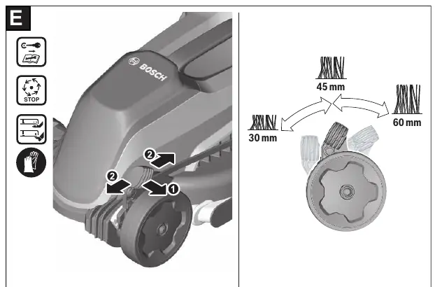 Height of cut adjustment