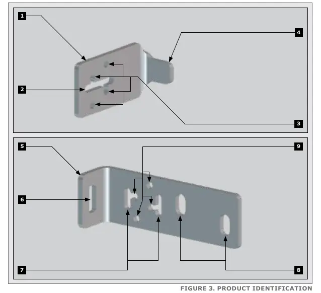 Product identification of bracket components
