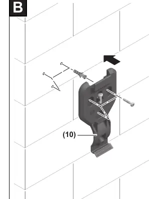 Mounting the wall attachment