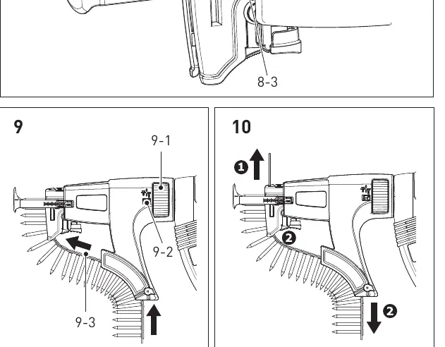 Magazine attachment and screw belt installation
