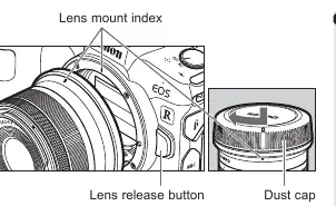 Attaching the lens