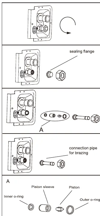 Piston installation details
