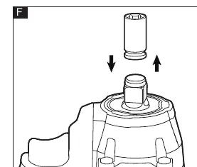 Installing the impact socket