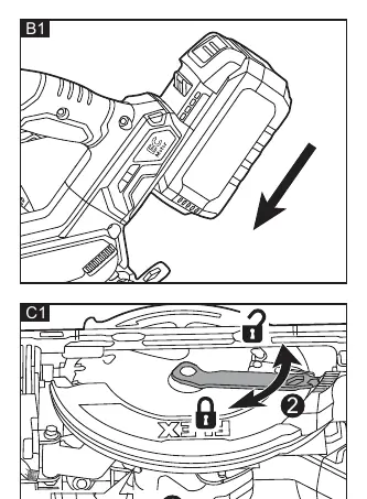 Battery insertion and removal