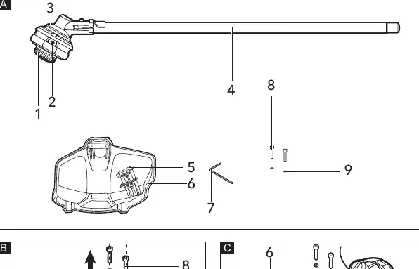 Trimmer guard assembly