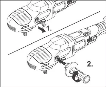 Attaching the auxiliary handle