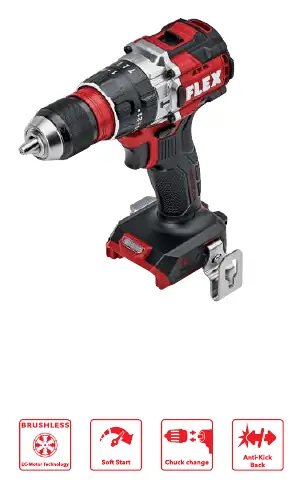 FLEX PD 2G 18-EC MD DC C Cordless Hammer Drill