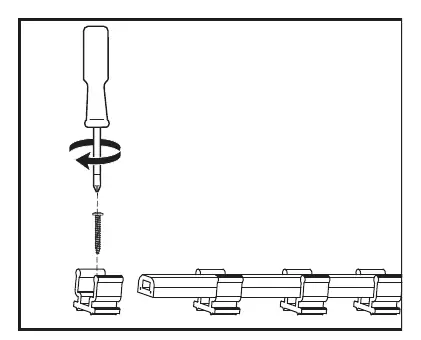 Installation of mounting clips