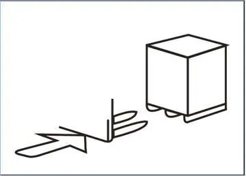 Position the machine using a forklift.