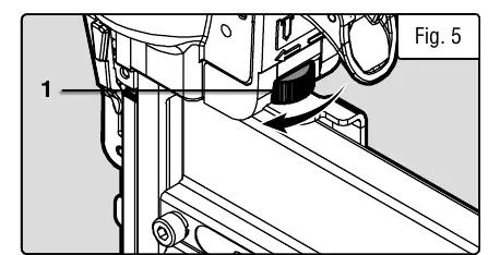 Depth adjustment wheel (Fig 5).