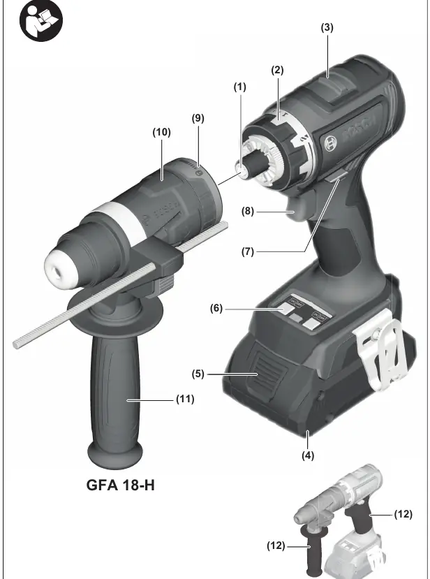 GFA 18-H components and assembly
