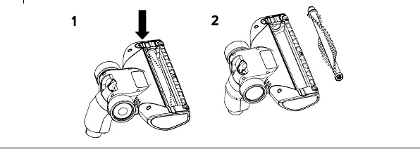 Cleaning the rotary brush