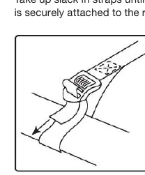 Figure 1: Attaching lashing strap to side bars