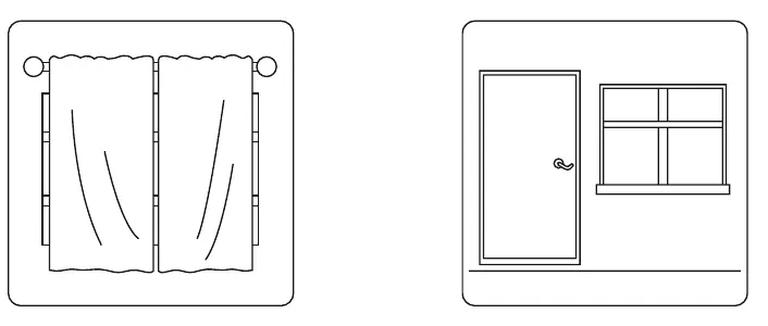 Energy saving tips illustrations