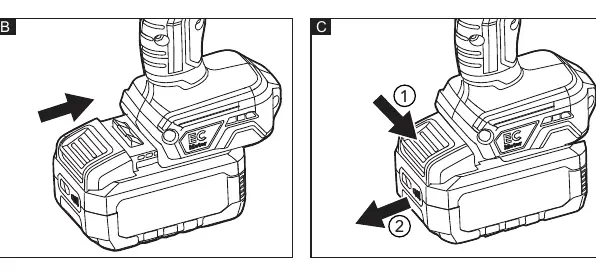 Battery installation and removal