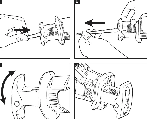 Blade installation and removal