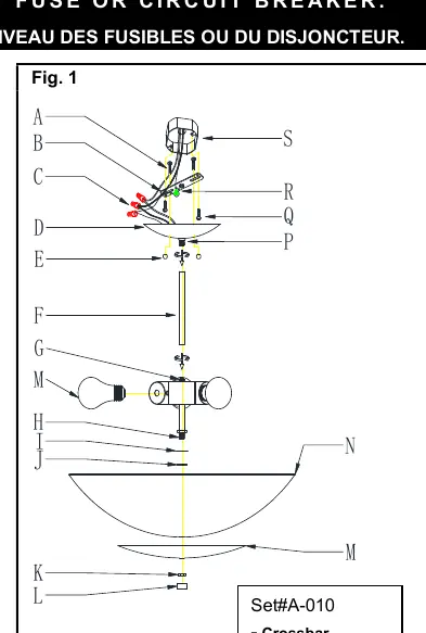 Exploded view of the fixture assembly (Fig. 1).