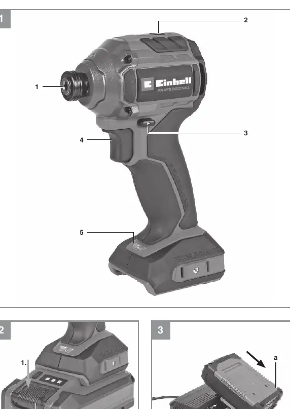 Einhell TP-CI 18/250-C Li BL components