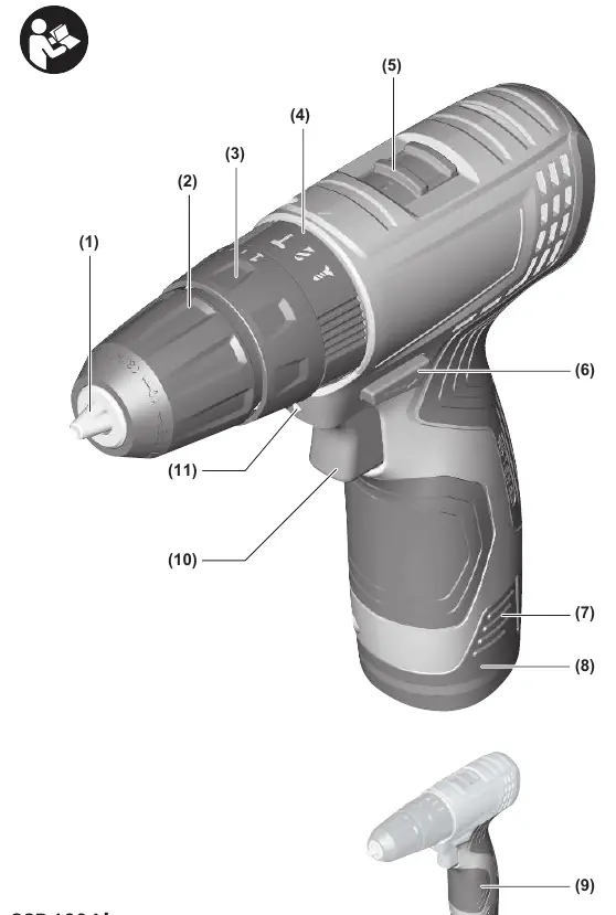 GSB 120-LI components overview