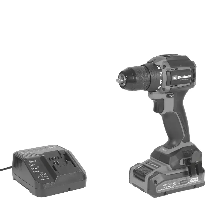 Overview of the cordless drill/screwdriver and charger
