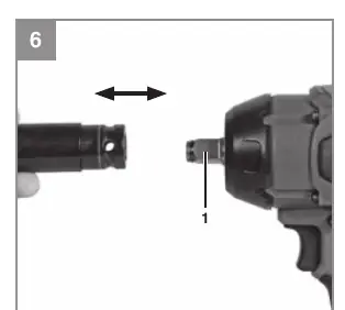 Changing the tool/socket.