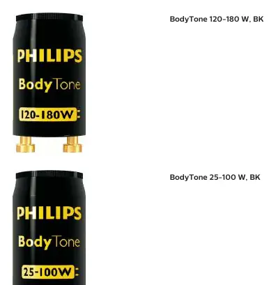 Visual identification of different BodyTone starter models