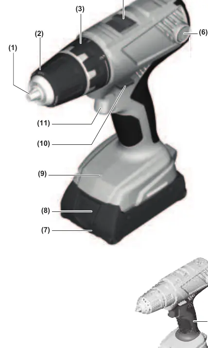 GSR 18V-21 components overview