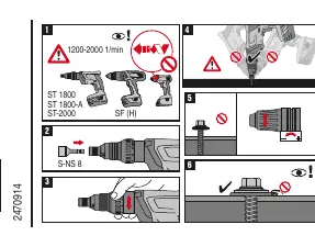 Installation procedure steps 1-6