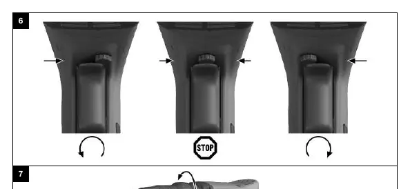Rotation switch settings