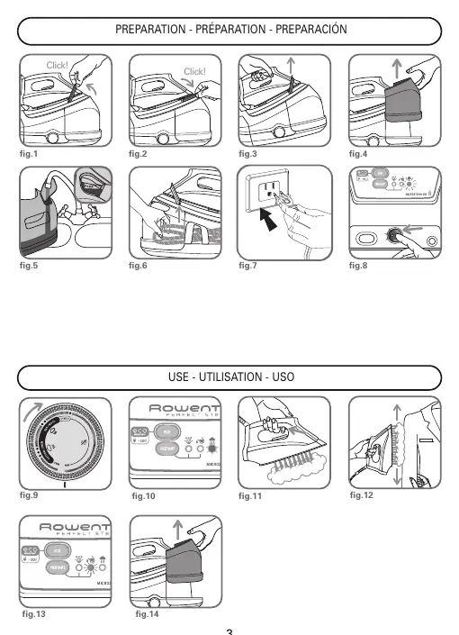 Preparation and usage steps