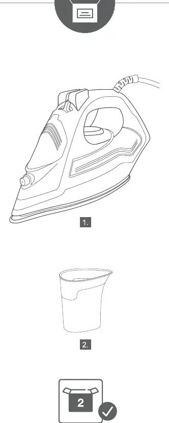 Gorenje Steam Iron and water filling cup