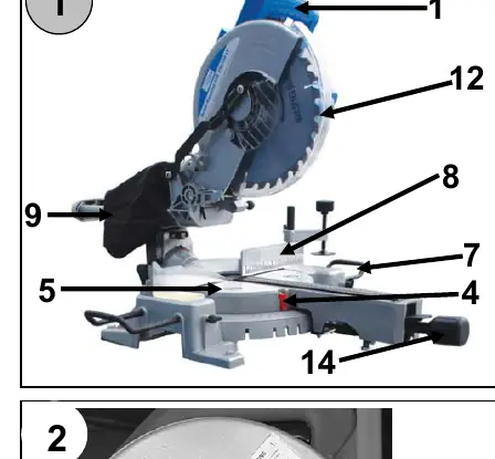 Overview of the saw components