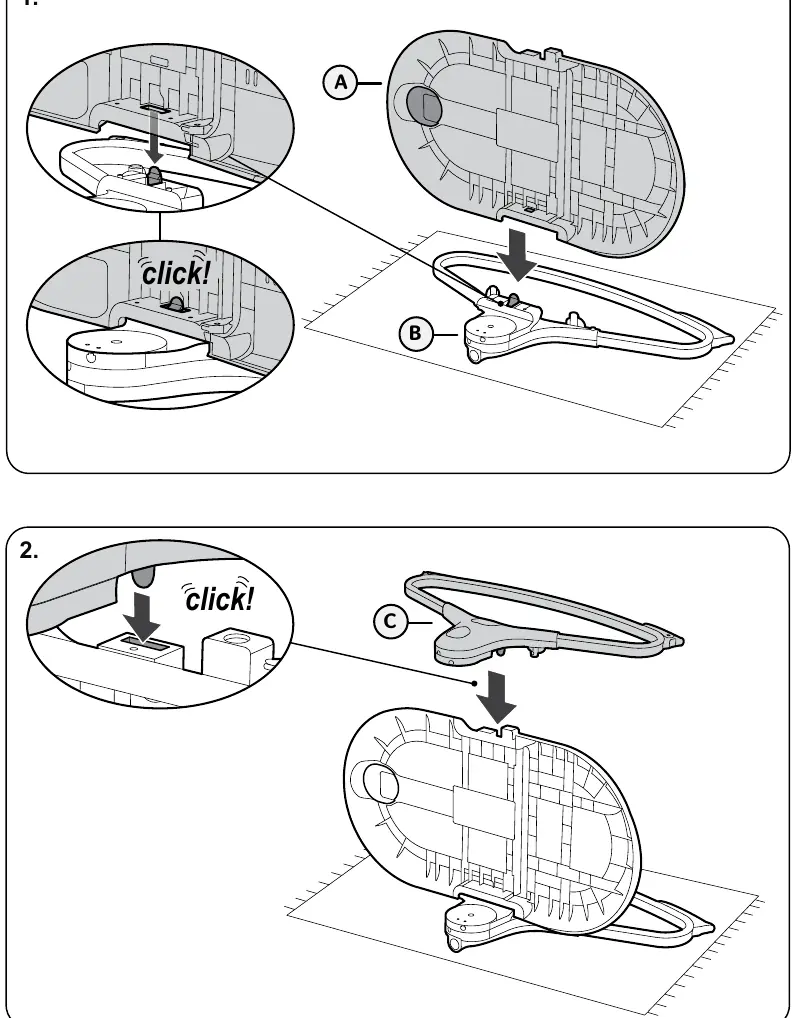 Assembly steps 1 and 2