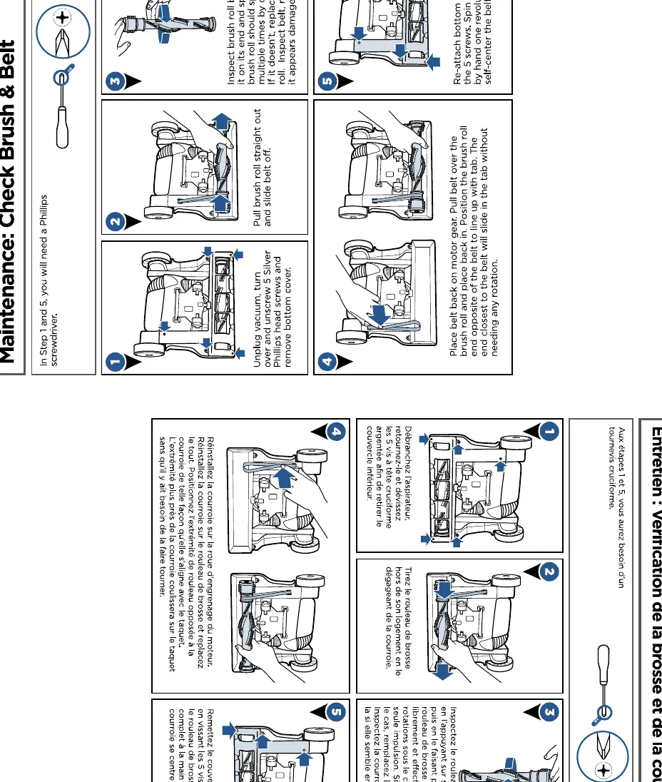 Brush and belt maintenance