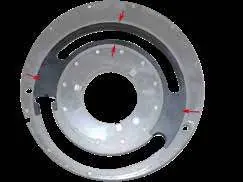 Port plate upper side