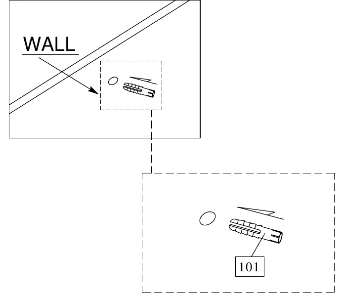 Step 1: Drilling wall holes