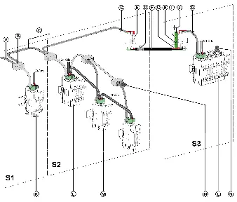 Modbus link connecting electrical equipment