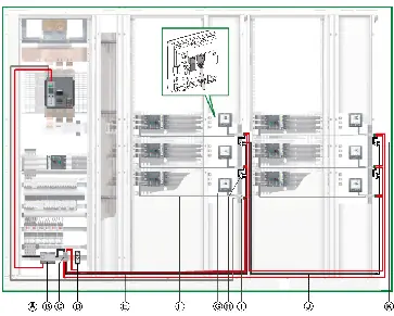 Daisy-chained distributed Modbus architecture