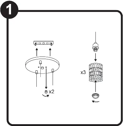 Step 1: Assembly of shades