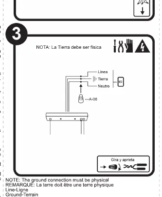 Wiring diagram and grounding instructions